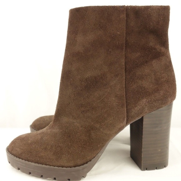 ARTURO CHIANG LILLIANA Brown Suede Ankle Boots - Picture 2 of 6
